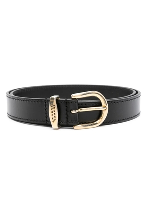 ISABEL MARANT Zadd leather belt - Black