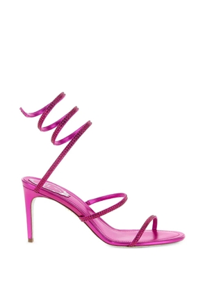 René Caovilla Cleo crystal-appliqué sandals - Pink