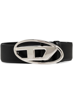 Diesel 1DR logo-buckle leather belt - Black