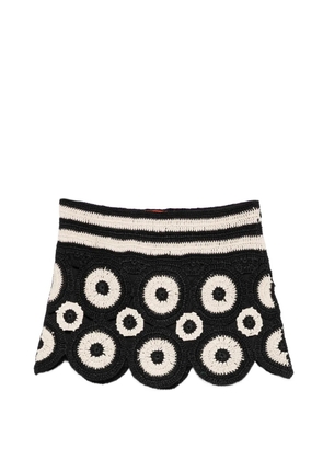 Simon Miller Beep Beep crochet mini skirt - Black