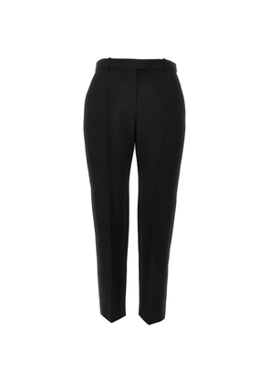 Alexander McQueen concealed-fastening belt-loop trousers - Black