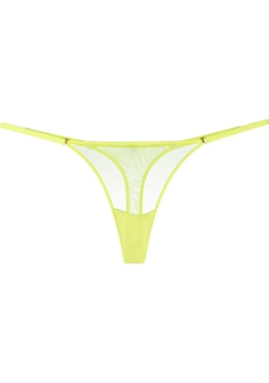 Maison Close Corps à Corps Neon low-rise sheer thong - Yellow