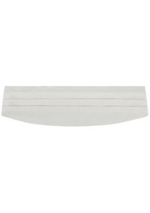 Dolce & Gabbana pleated silk cummerbund - White