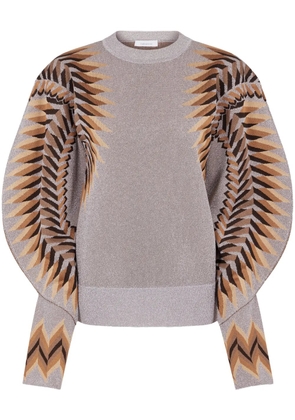 Rabanne jacquard sweater - Grey