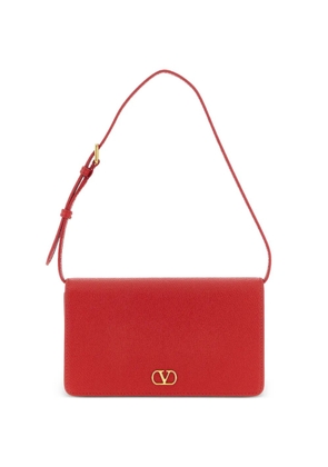 Valentino Garavani grainy vlogo signature shoulder bag - Red