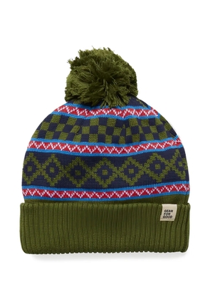 COTOPAXI pompom-detail patterned beanie - Green