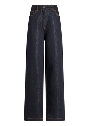 ETRO lurex-detail jeans - Blue