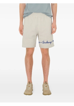 Burberry logo-detail shorts - Blue