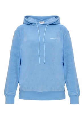 Hunza G Frotte towelling hoodie - Blue