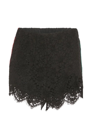 Gucci Pre-Owned lace trim shorts - Black