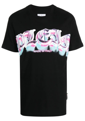 Philipp Plein logo-print short-sleeved T-shirt - Black