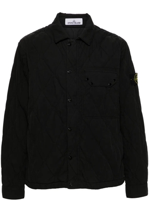 Stone Island Compass-badge quilted jacket - Black