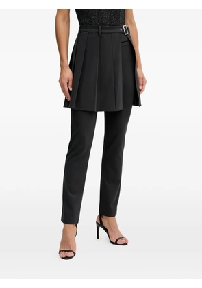 Sisley panel-detail trousers - Black