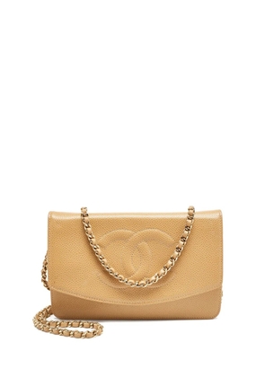 CHANEL Pre-Owned CC-logo chain shoulder bag - Neutrals