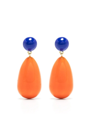 Eshvi drop-design earrings - Orange