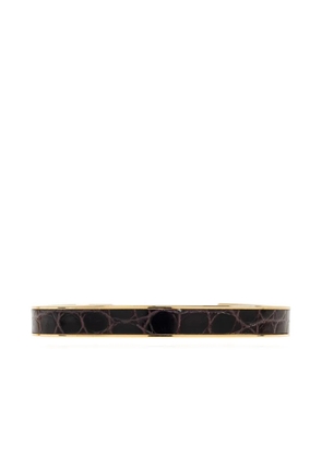 DSQUARED2 crocodile-effect bracelet - M4185 brown