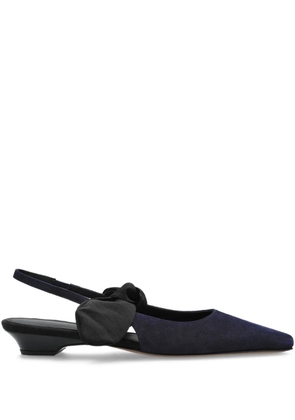 NEOUS bow slingback trainers - Blue