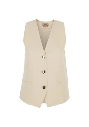 TWINSET buttoned V-neck gilet - Neutrals