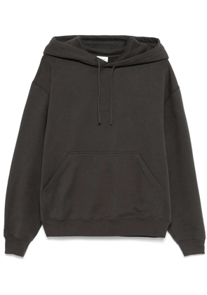 Saint Laurent logo-embroidered hoodie - Grey