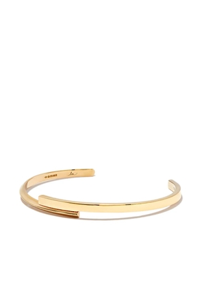 Lizzie Mandler Fine Jewelry 18kt yellow gold Interrupted Knife Edge cuff