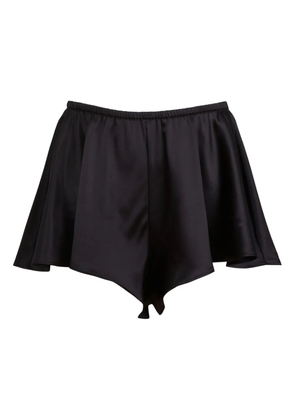 Fleur Du Mal Luxe Flutter shorts - Black