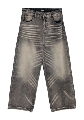 Ground Zero whiskering-effect jeans - Grey