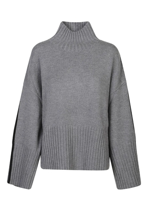 PINKO side-stripe sweater - Grey