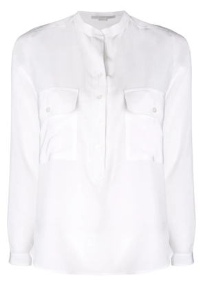 Stella McCartney collarless shirt - White