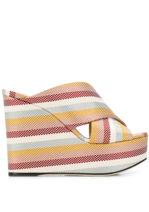 Sergio Rossi wedge heel sandals - Neutrals