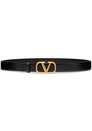 Valentino Garavani VLogo Signature leather belt - Black