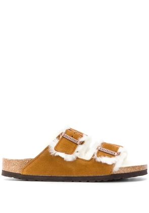 Birkenstock shearling sandals - Brown