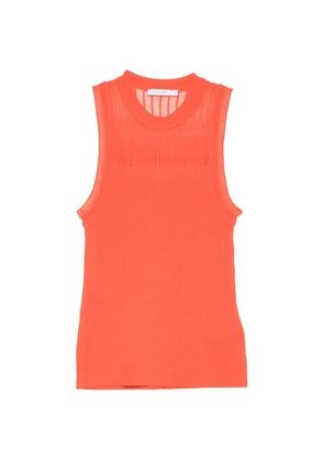 Patrizia Pepe round-neck sleeveless tank top - Orange