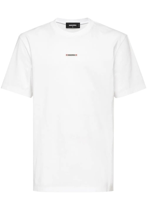 DSQUARED2 logo-patch cotton T-shirt - White