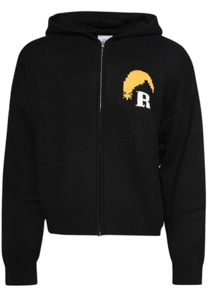 RHUDE Moonlight knit hoodie - Black