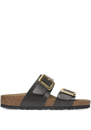 Birkenstock Sydney Luxe double-buckle slides - Black