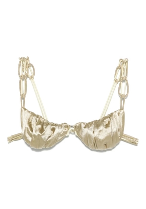 Isa Boulder reversible bikini top - Gold
