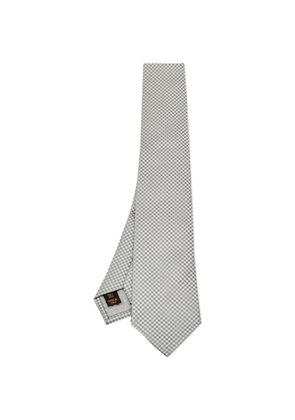 Louis Vuitton Pre-Owned Damier Ebène silk tie - Grey