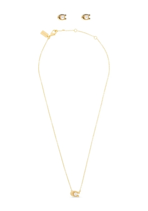 Coach C Pearl necklace (set of two) - Gold