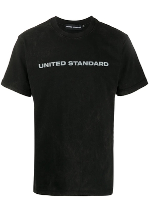 United Standard crew neck printed logo T-shirt - Black