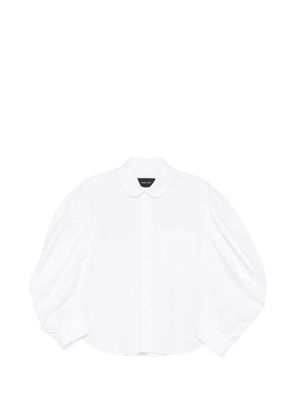 Simone Rocha draped-sleeve shirt - White