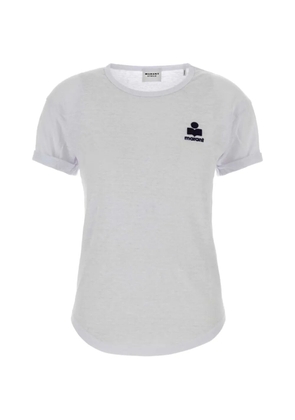 MARANT ÉTOILE rolled-sleeve T-shirt - White