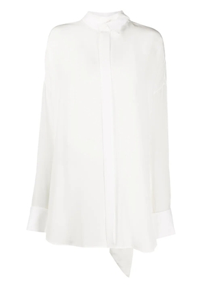 Balenciaga tuxedo scarf shirt - White