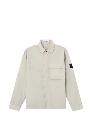 Stone Island Compass-badge shirt jacket - Grey