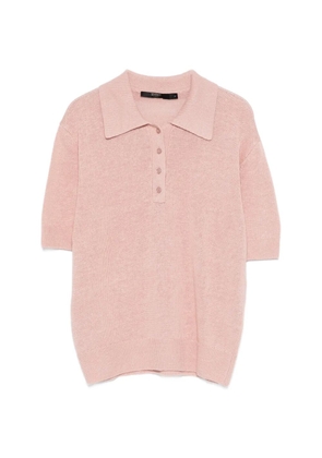 Seventy buttoned polo top - Pink