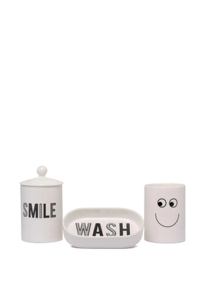 Anya Hindmarch Eyes bathroom set - White