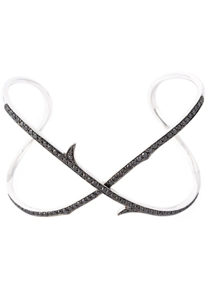 Stephen Webster Stem Crossover 18kt gold and diamond cuff bracelet - Metallic