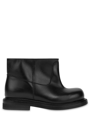 Moschino slip-on leather ankle boots - Black
