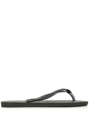 Havaianas Slim textured flip-flips - Black