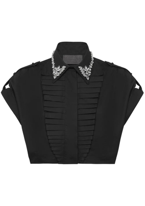 Philipp Plein Voulant cropped shirt - Black