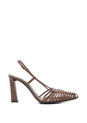 Giuseppe Zanotti Brenda woven high-heel sandals - Brown